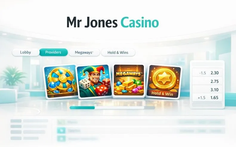 Mr Jones Casino mobile app hero banner
