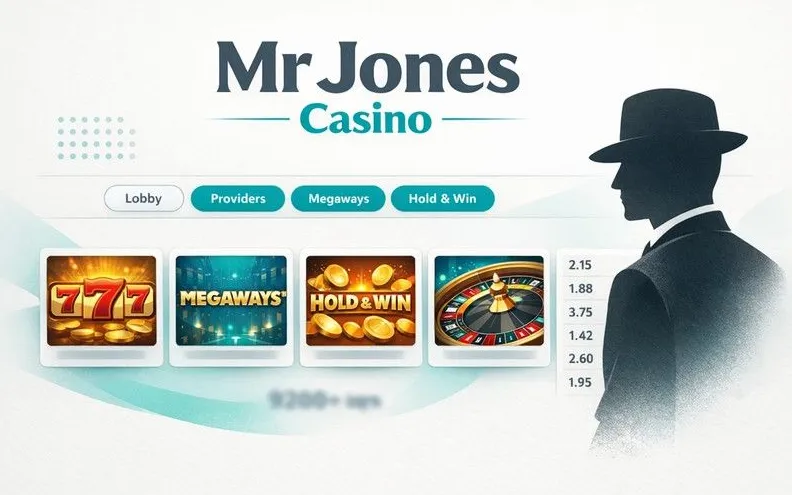 Mr Jones Casino betting page hero banner