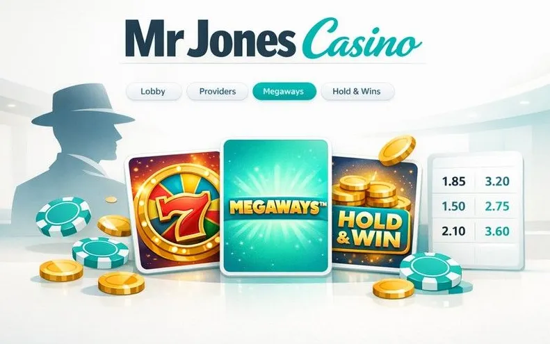 Mr Jones Casino login page banner